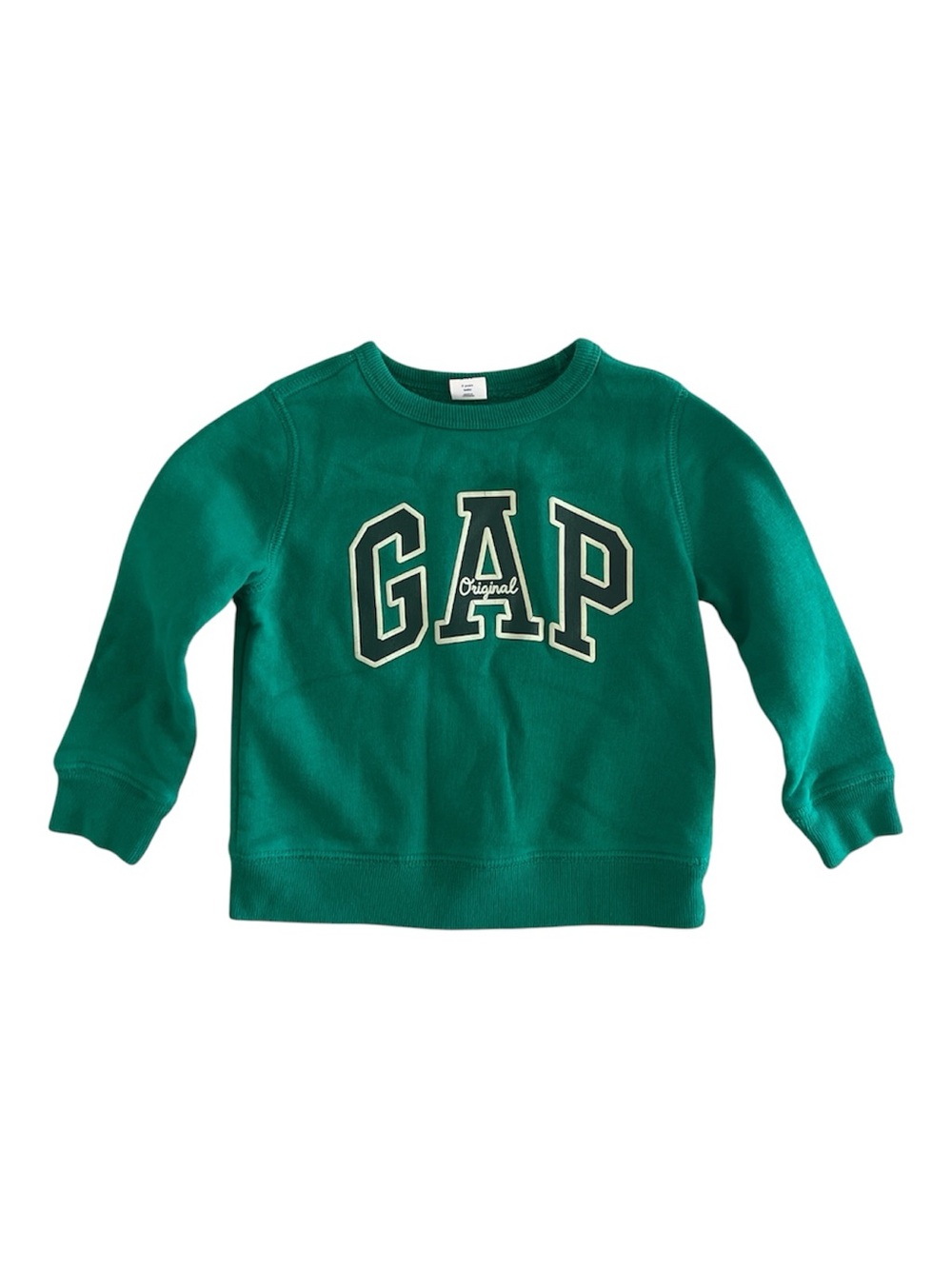 GAP Kids Emerald Green Logo Crewneck Sweatshirt